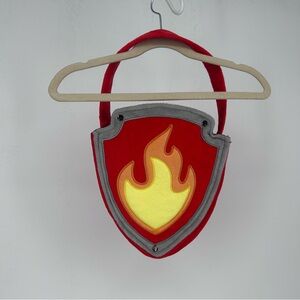 PAW Patrol Marshall Fire Badge Plush Halloween Bag Red  Yellow Embroidery